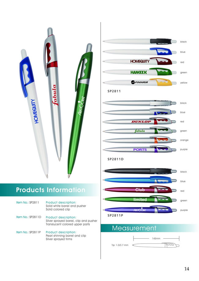 Maxmore Trading Co., Ltd. Plastic Pen series